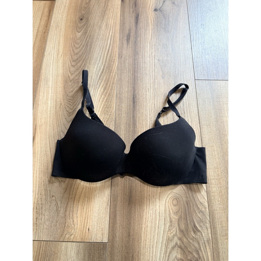 Victorias Secret Bare Women's 32C Black Demi Lined Padded Underwire Change Strap